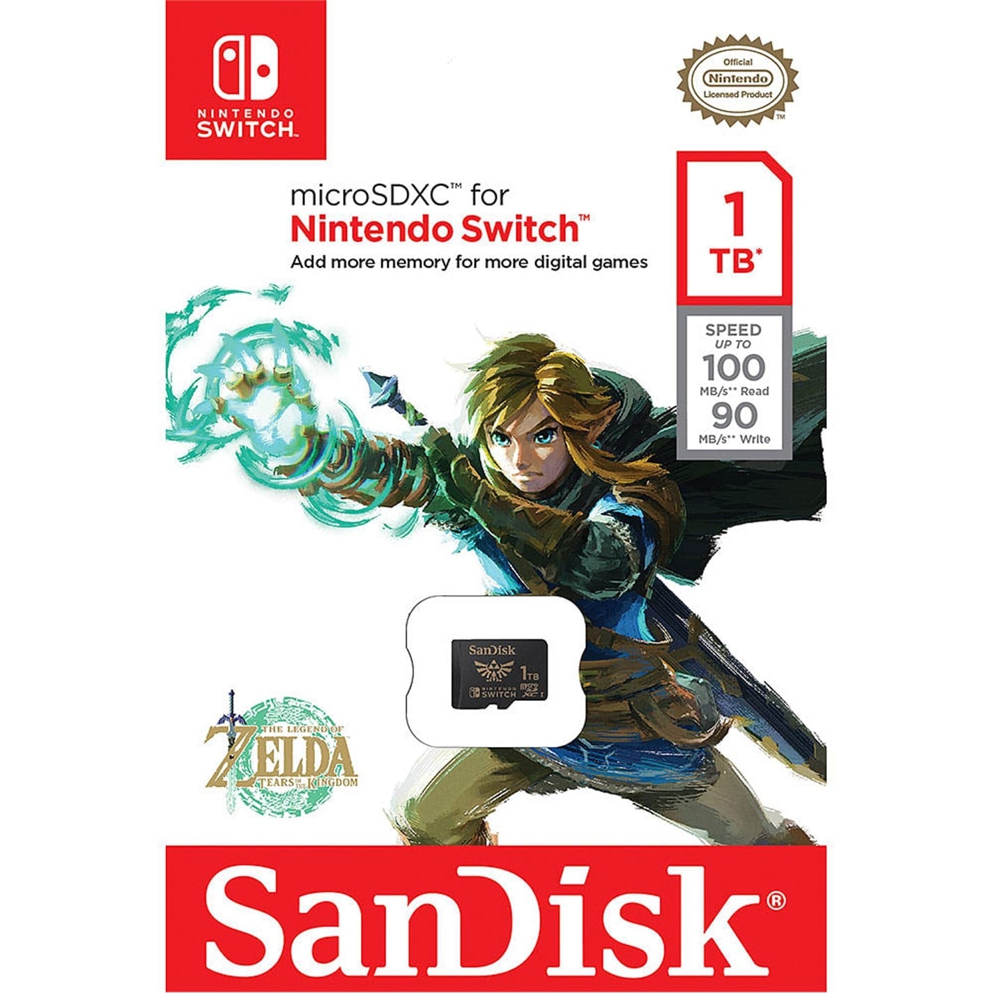 Sandisk Nintendo Switch Micro SD Memory Card For Console SDSQXAO