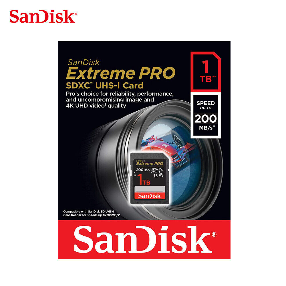 Sandisk Extreme PRO SD Memory Card For DHLR 4k Video Camera SDSDXXD