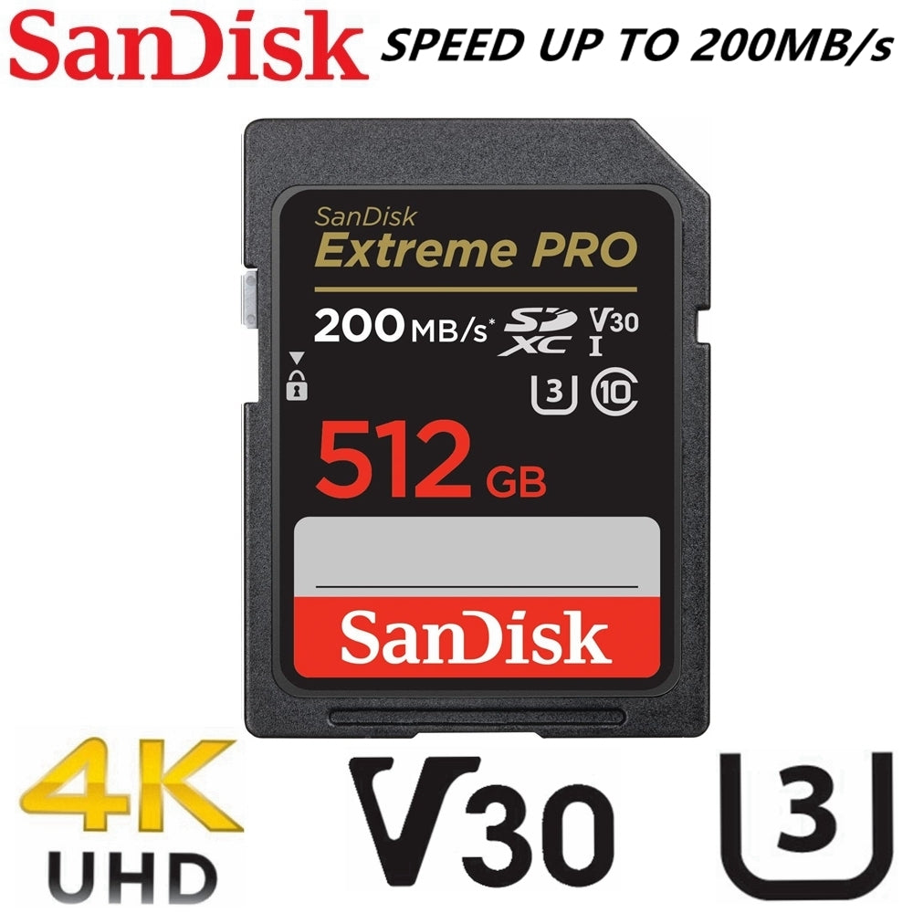 Sandisk Extreme PRO SD Memory Card For DHLR 4k Video Camera SDSDXXD