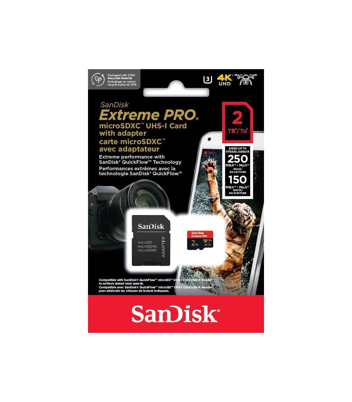 SanDisk Extreme Pro Micro SD 32GB 64GB 128GB 256GB 512gb 1TB 2TB SD Card A2 200MB/s